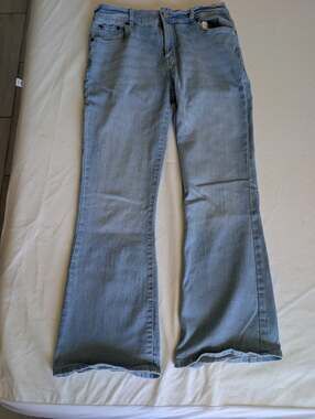 Levi's 726 Series Flare Women's Blue Stretch Denim Jeans Size 14, Cowgitl,